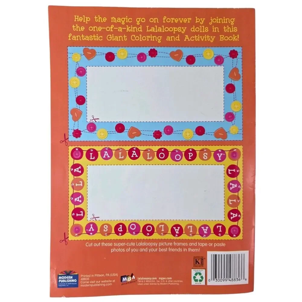 Lalaloopsy Lalaoopsies Giant Coloring And Activity Book Uncolored Read* Vintage